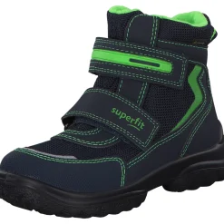 Superfit SNOWCAT 09030, Winterstiefel, Kinder, Grün (Blau/Grün)
