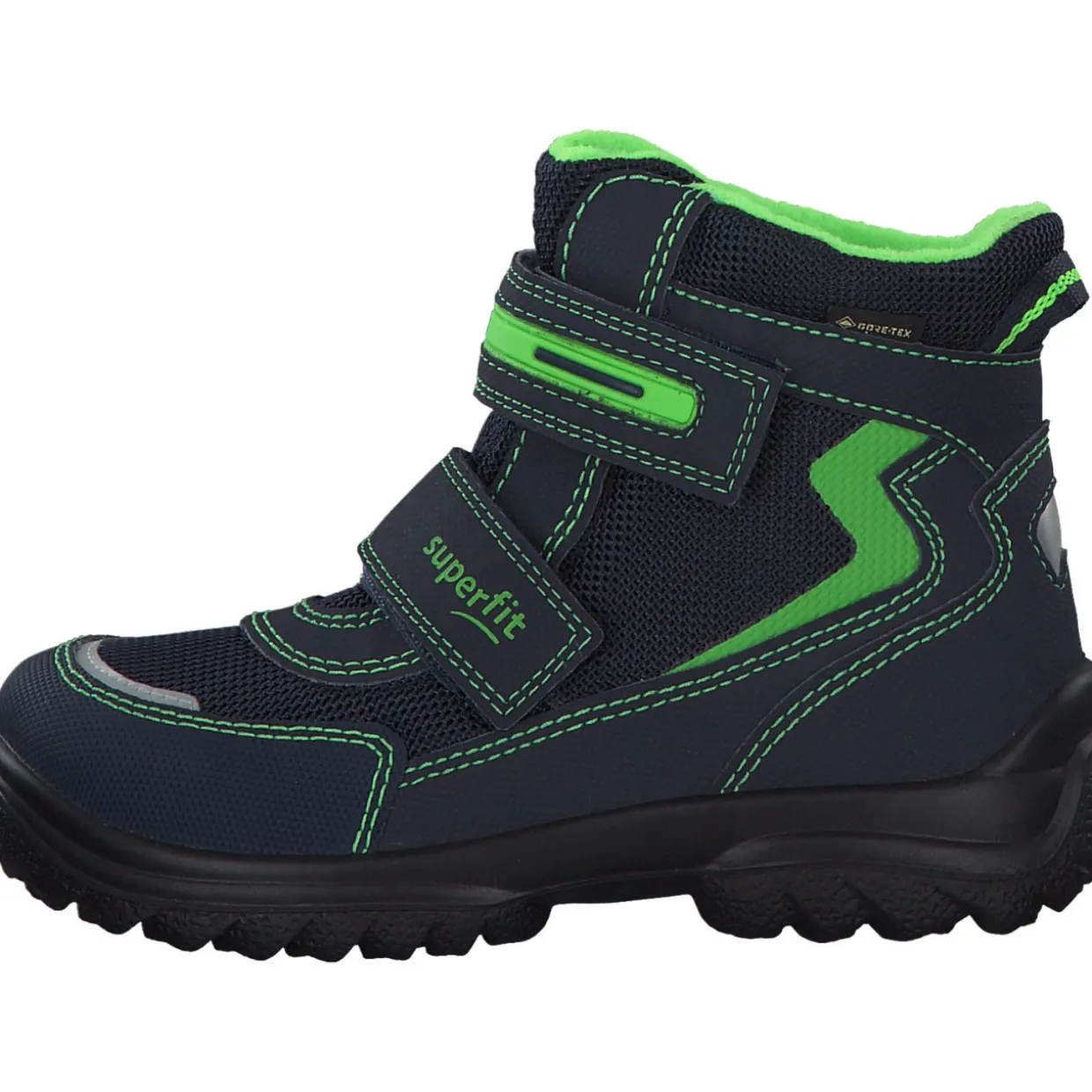 Superfit SNOWCAT 09030, Winterstiefel, Kinder, Grün (Blau/Grün)
