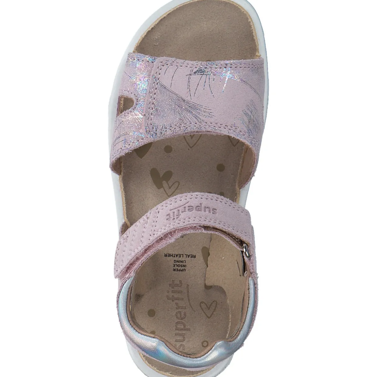 Superfit SPARKLE 09004, Sandaletten, Kinder, ROSA/SILBER