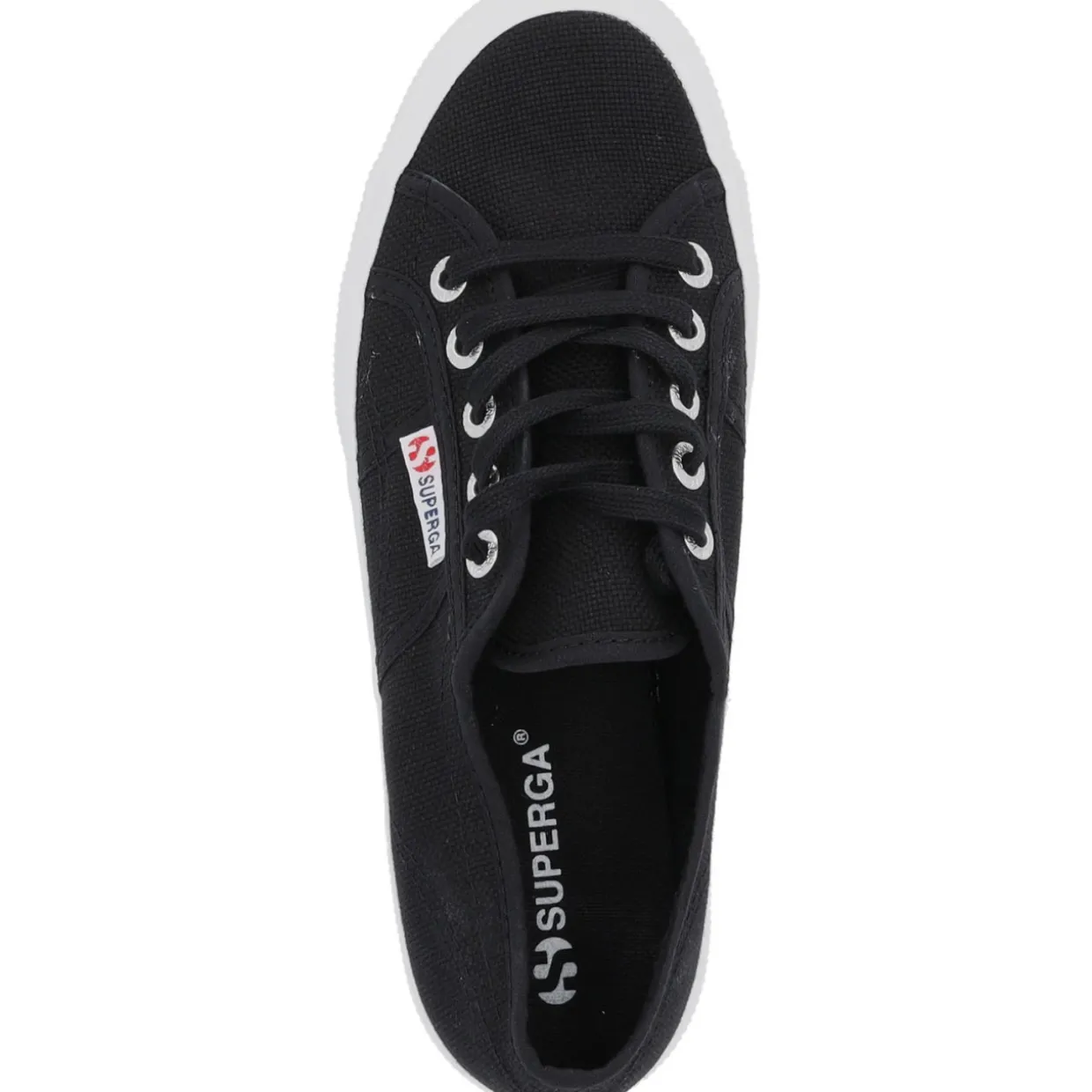 Superga 2750 Cotu Classic S000010, Sneakers Low, Damen, Schwarz/Weiß