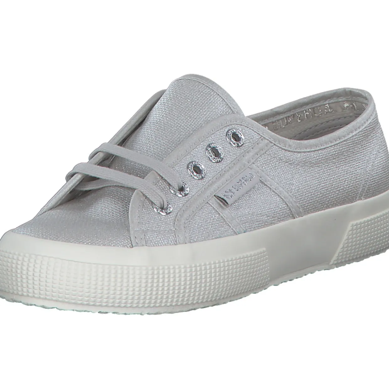 Superga 2750 Lame S8124ZW, Schnürschuhe, Damen, grey silver-favorio