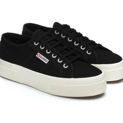 Superga 2740 Platform S21384W, Schnürschuhe, Damen, Schwarz