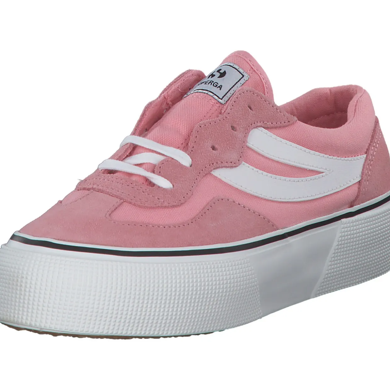 Superga 3041 Revolly Colorblock S1151MW, Schnürschuhe, Damen, pink white
