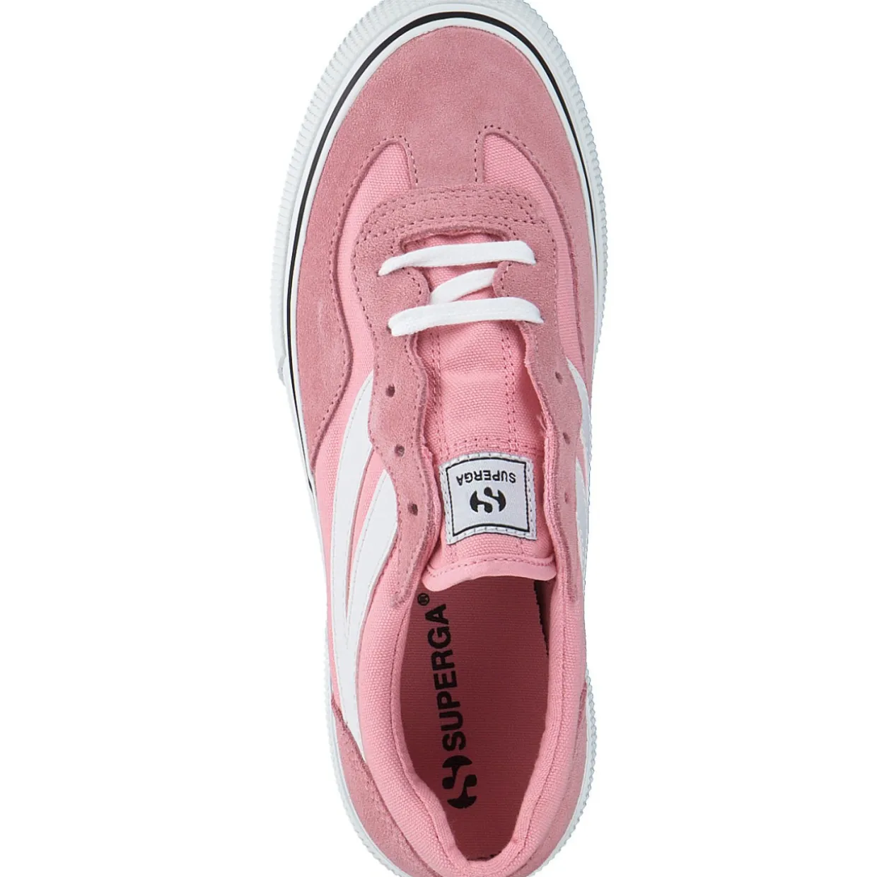 Superga 3041 Revolly Colorblock S1151MW, Schnürschuhe, Damen, pink white