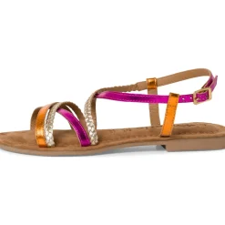 Tamaris 28139, Keilsandaletten, Damen, FUXIA COMB