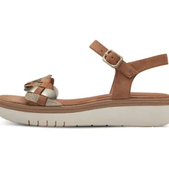 Tamaris 28216, Keilsandaletten, Damen, COGNAC COMB