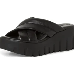 Tamaris 27235, Plateau-Pantoletten, Damen, BLACK