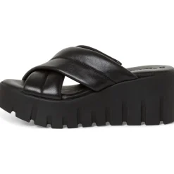 Tamaris 27235, Plateau-Pantoletten, Damen, BLACK