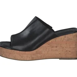 Tamaris 27225-42, Plateau-Pantoletten, Damen, Schwarz