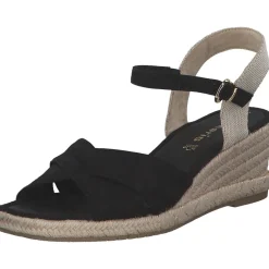 Tamaris 28367, Plateau-Sandaletten, Damen, black
