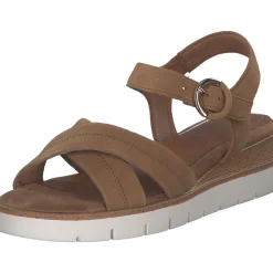 Tamaris 28202, Plateau-Sandaletten, Damen, CAMEL