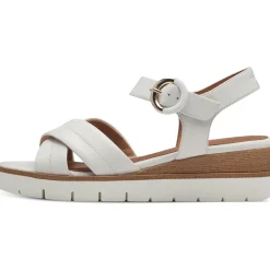 Tamaris 28202, Plateau-Sandaletten, Damen, WHITE LEATHER