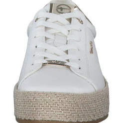 Tamaris 23713, Schnürschuhe, Damen, WHITE/GOLD