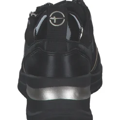 Tamaris 23721-42, Schnürschuhe, Damen, black/gold