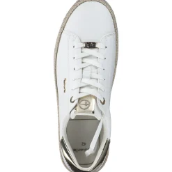 Tamaris 23713, Schnürschuhe, Damen, WHITE/GOLD