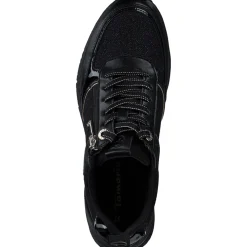 Tamaris 23721-42, Schnürschuhe, Damen, black/gold