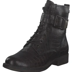 Tamaris 25217, Schnürstiefeletten, Damen, Schwarz