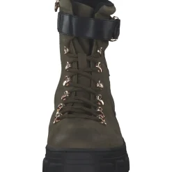 Tamaris 25213, Schnürstiefeletten, Damen, Olive/Black