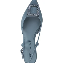 Tamaris 29403, Sling-Ballerinas, Damen, denim