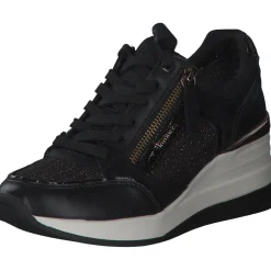 Tamaris 23703, Sneakers Low, Damen, BLACK/COPPER