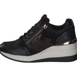 Tamaris 23703, Sneakers Low, Damen, BLACK/COPPER
