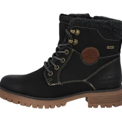 Tom Tailor 4290100023, Schnürstiefel, Damen, Black