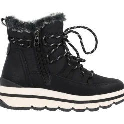 Tom Tailor 4290040, Schnürstiefel, Damen, Black Black