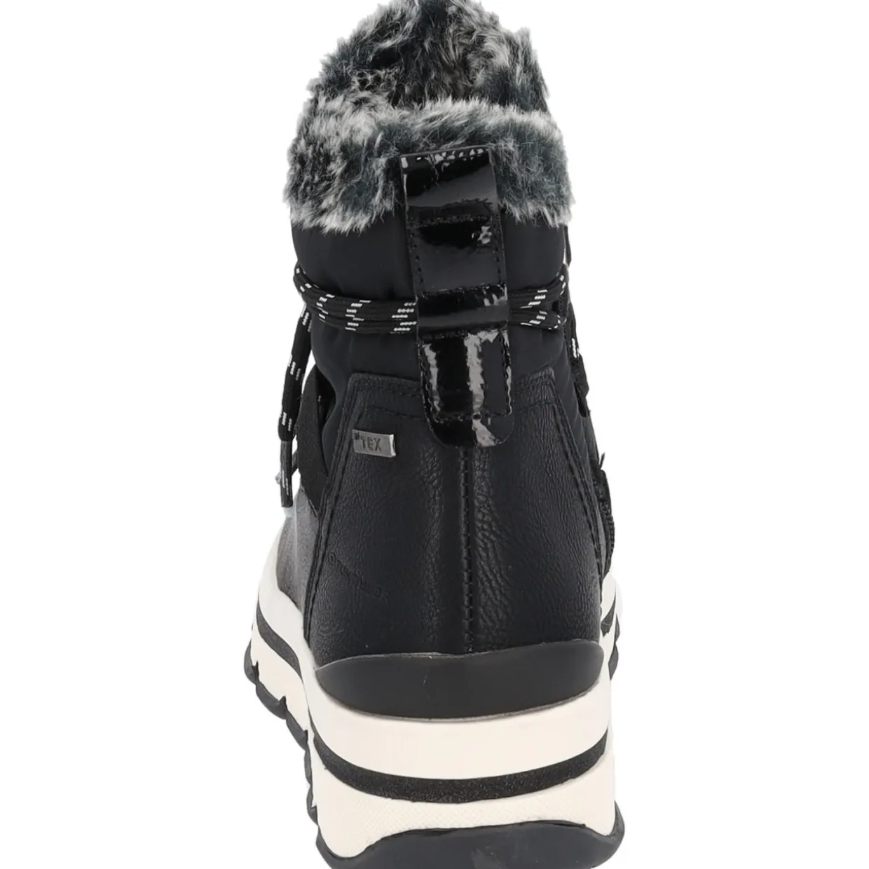 Tom Tailor 4290040, Schnürstiefel, Damen, Black Black