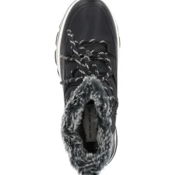 Tom Tailor 4290040, Schnürstiefel, Damen, Black Black