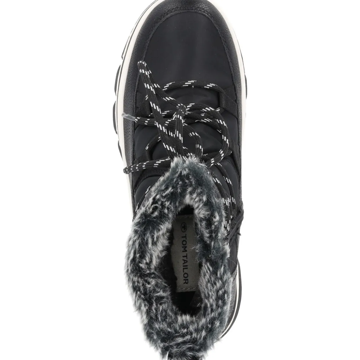 Tom Tailor 4290040, Schnürstiefel, Damen, Black Black