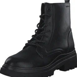 Tom Tailor 4295201, Schnürstiefeletten, Damen, Black Black