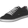 Tommy Hilfiger FM0FM00596, Sneakers Low, Herren, Schwarz (Black/Grey/Red)