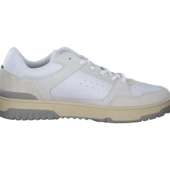 Tommy Hilfiger FM0FM05215YBS TH BASKET STREET LTH, Klassische- & Business Schuhe, Herren, Weiß (Whit