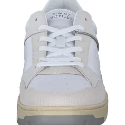 Tommy Hilfiger FM0FM05215YBS TH BASKET STREET LTH, Klassische- & Business Schuhe, Herren, Weiß (Whit