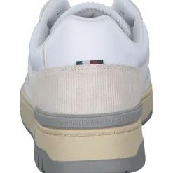 Tommy Hilfiger FM0FM05215YBS TH BASKET STREET LTH, Klassische- & Business Schuhe, Herren, Weiß (Whit