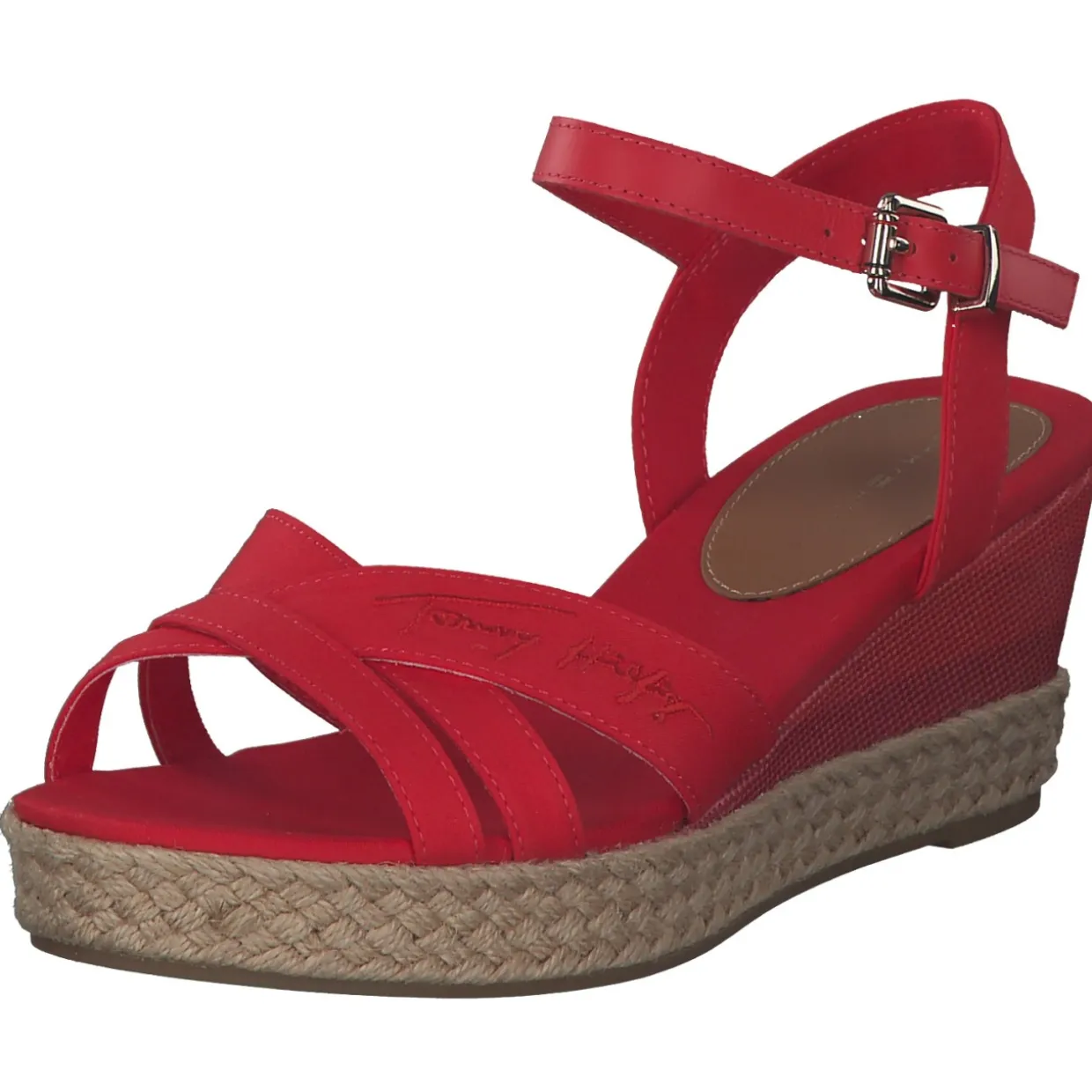 Tommy Hilfiger FW0FW05627, Keilsandaletten, Damen, fireworks