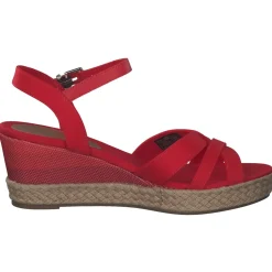 Tommy Hilfiger FW0FW05627, Keilsandaletten, Damen, fireworks