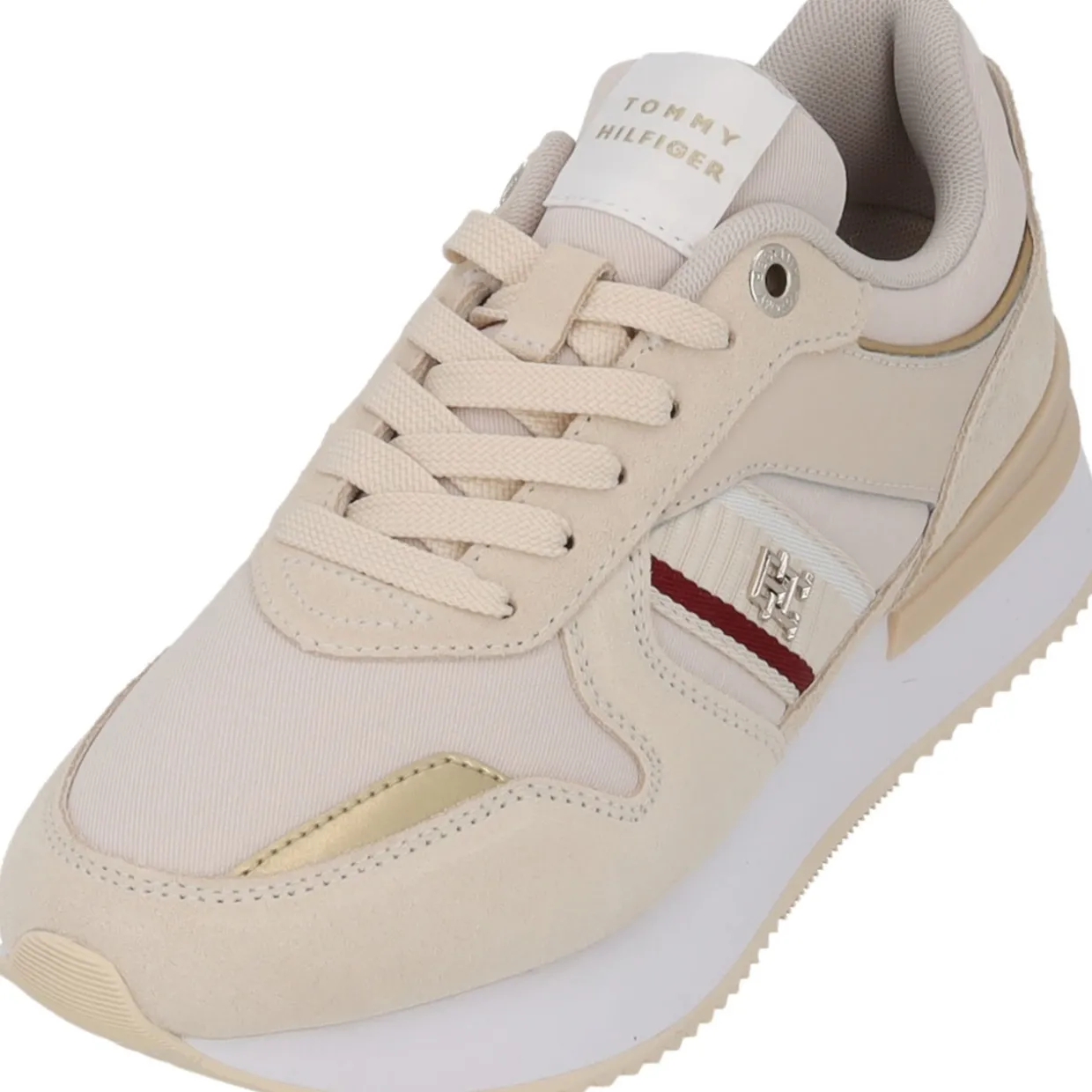 Tommy Hilfiger FW0FW07383, Schnürschuhe, Damen, Beige