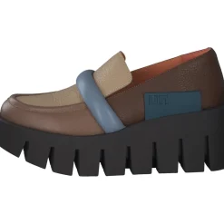 Unisa Grip Loafer Mid, Slipper, Damen, Braun