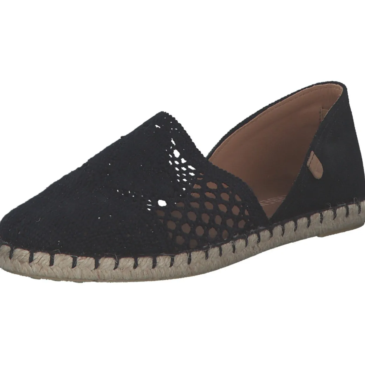 Verbenas Carmen Crochet 030058, Slipper, Damen, negro/negro