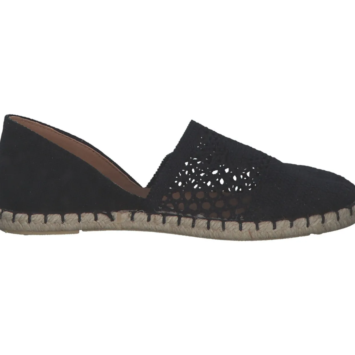 Verbenas Carmen Crochet 030058, Slipper, Damen, negro/negro