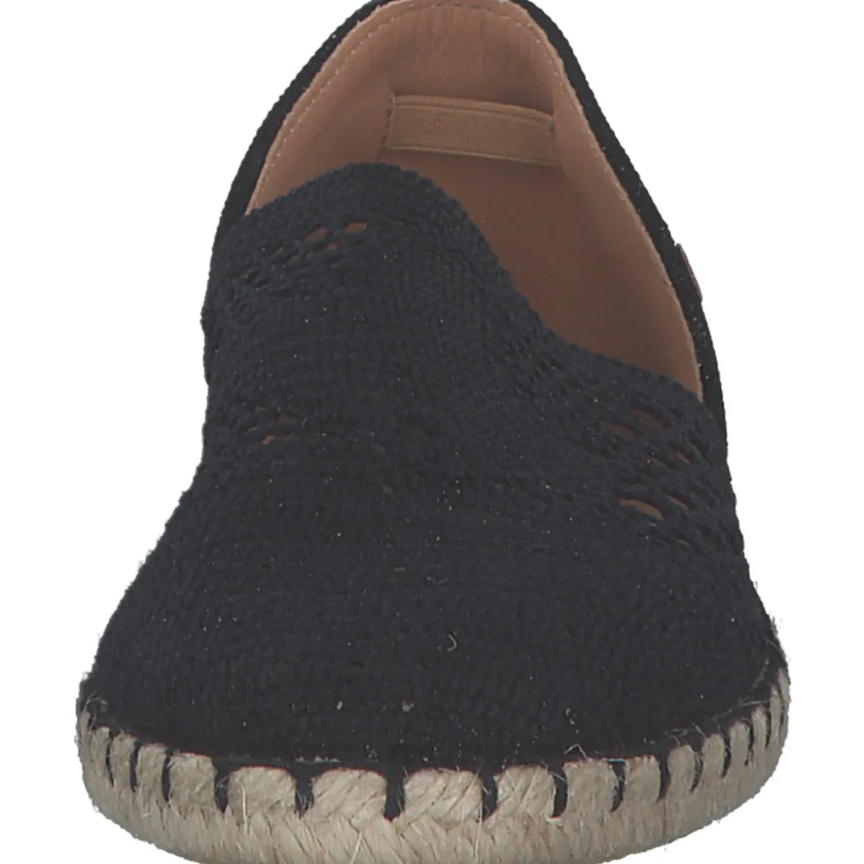 Verbenas Carmen Crochet 030058, Slipper, Damen, negro/negro