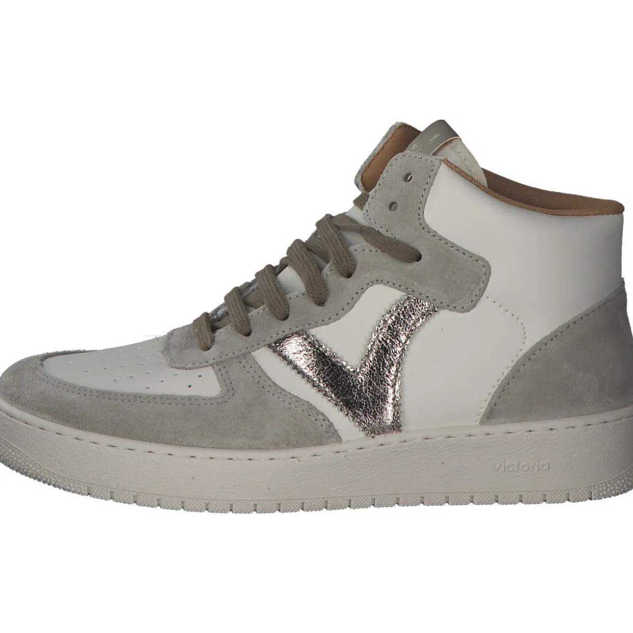 Viktoria 1258223, Sneakers High, Damen, khaki/white
