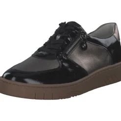 Waldläufer 754004-203/370 Yuna H, Schnürschuhe, Damen, schwarz bronze