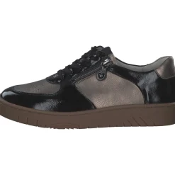 Waldläufer 754004-203/370 Yuna H, Schnürschuhe, Damen, schwarz bronze