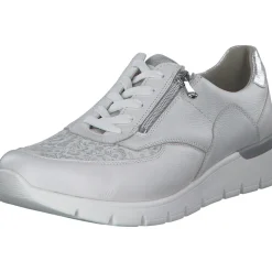 Waldläufer Ramona 626K02, Schnürschuhe, Damen, WEISS WEISS SILBER